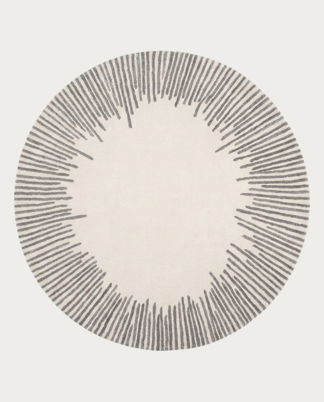 Vale Rond Vloerkleed In Zachte Polyester Met Grafisch Patroon, Ø 120-160 cm | A - Maison Roze