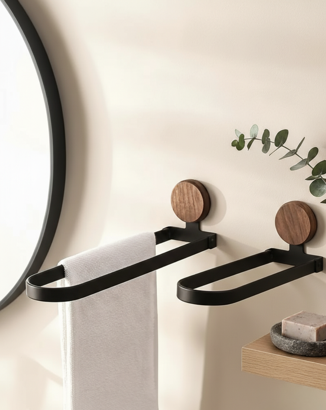 RVS Handdoekrek – Wandbevestiging, Opvouwbaar Ontwerp | - Maison Roze