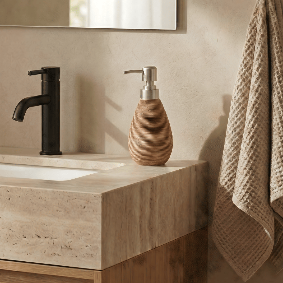 Keramische Zeepdispenser – Japanse Vintage Stijl – 400ml Handzeepfles