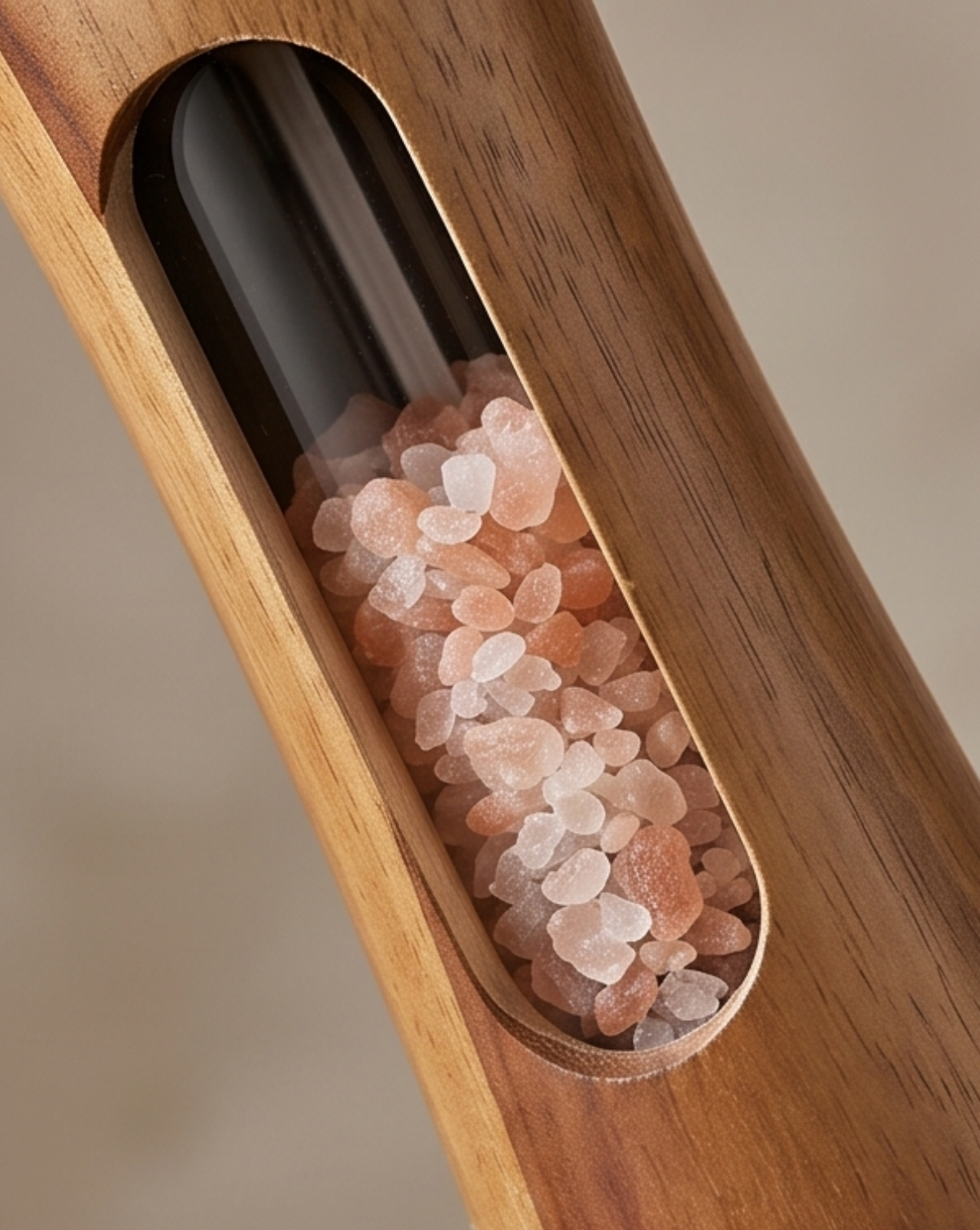 Acacia Houten Peper en Zout Molen Set - Handmatige Keuken Molens met Basis | - Maison Roze