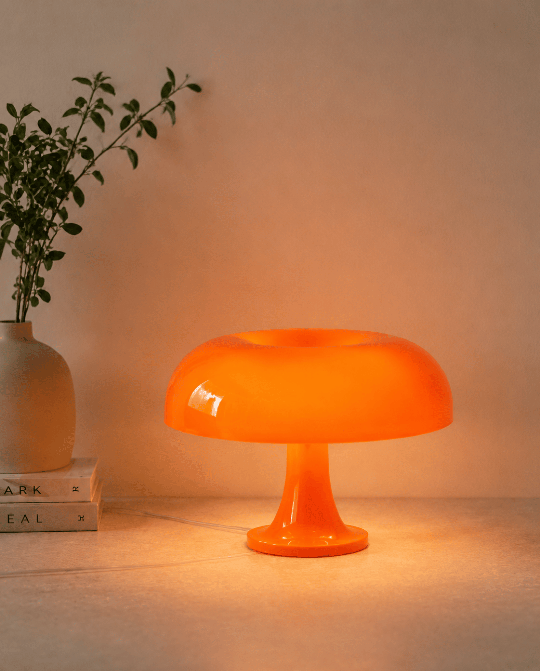 Paddenstoel-Tafellamp - Retro Ontwerp, 32 cm | - Maison Roze