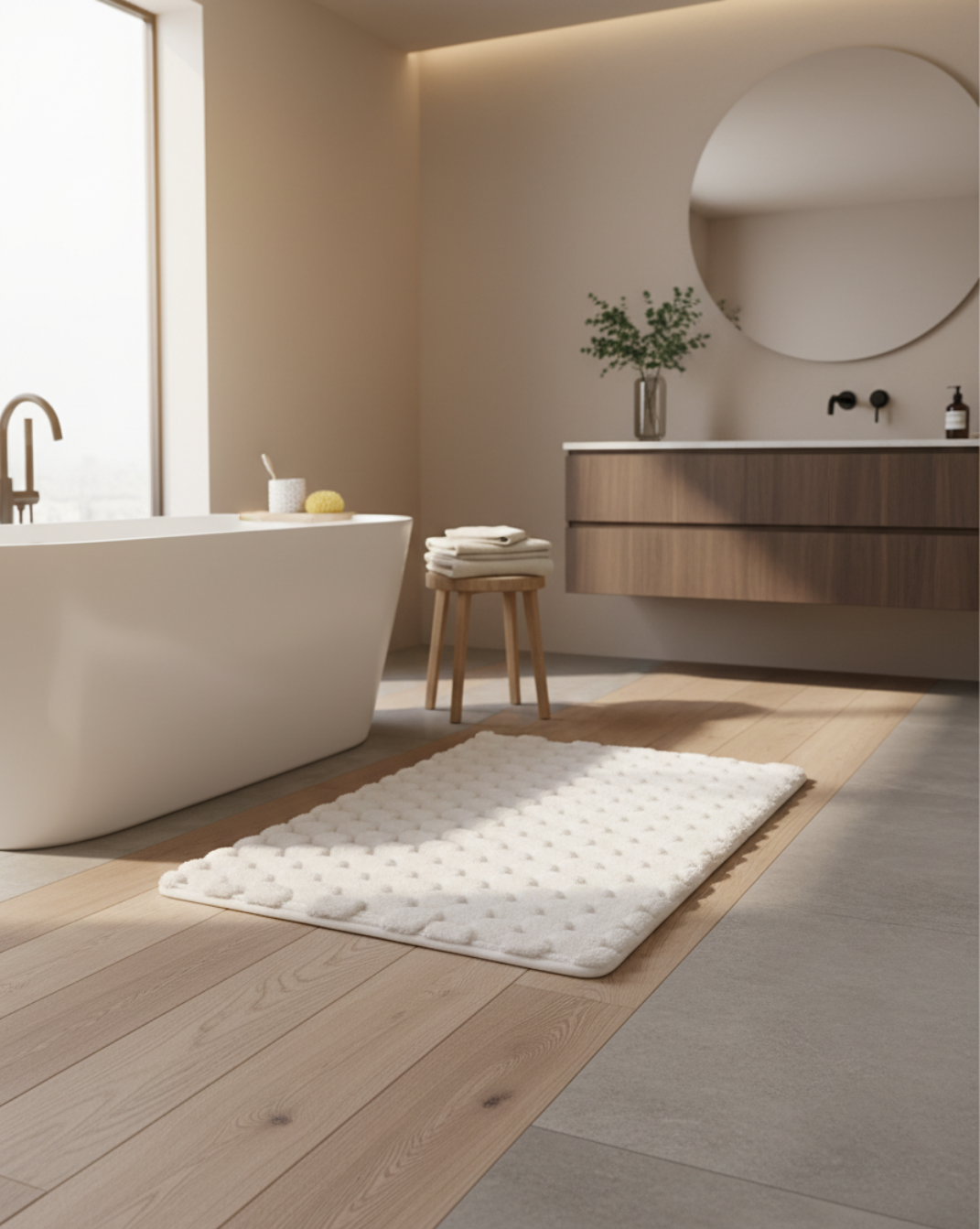 Pluche Absorberende Badmat | Maison Roze | - Maison Roze