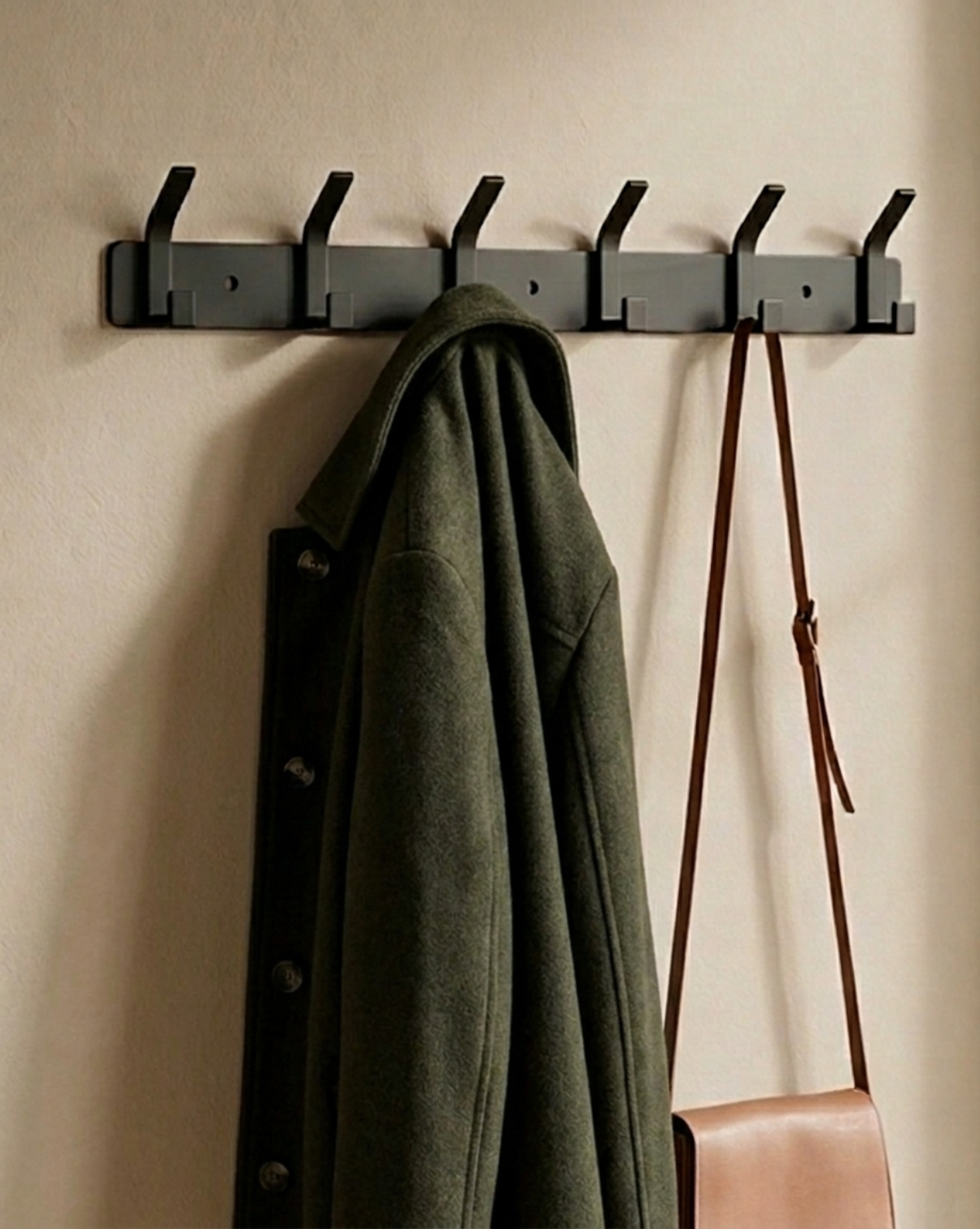Wandhaken Aluminium – 3, 4, 5 of 6 Haken | Badkamer Handdoekhaken | 6 Haken - Maison Roze
