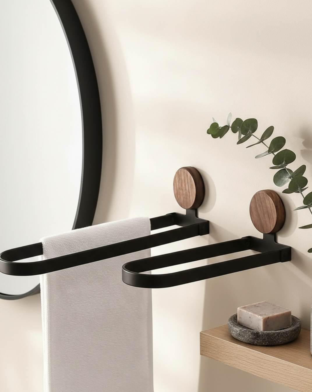 RVS Handdoekrek – Wandbevestiging, Opvouwbaar Ontwerp | - Maison Roze