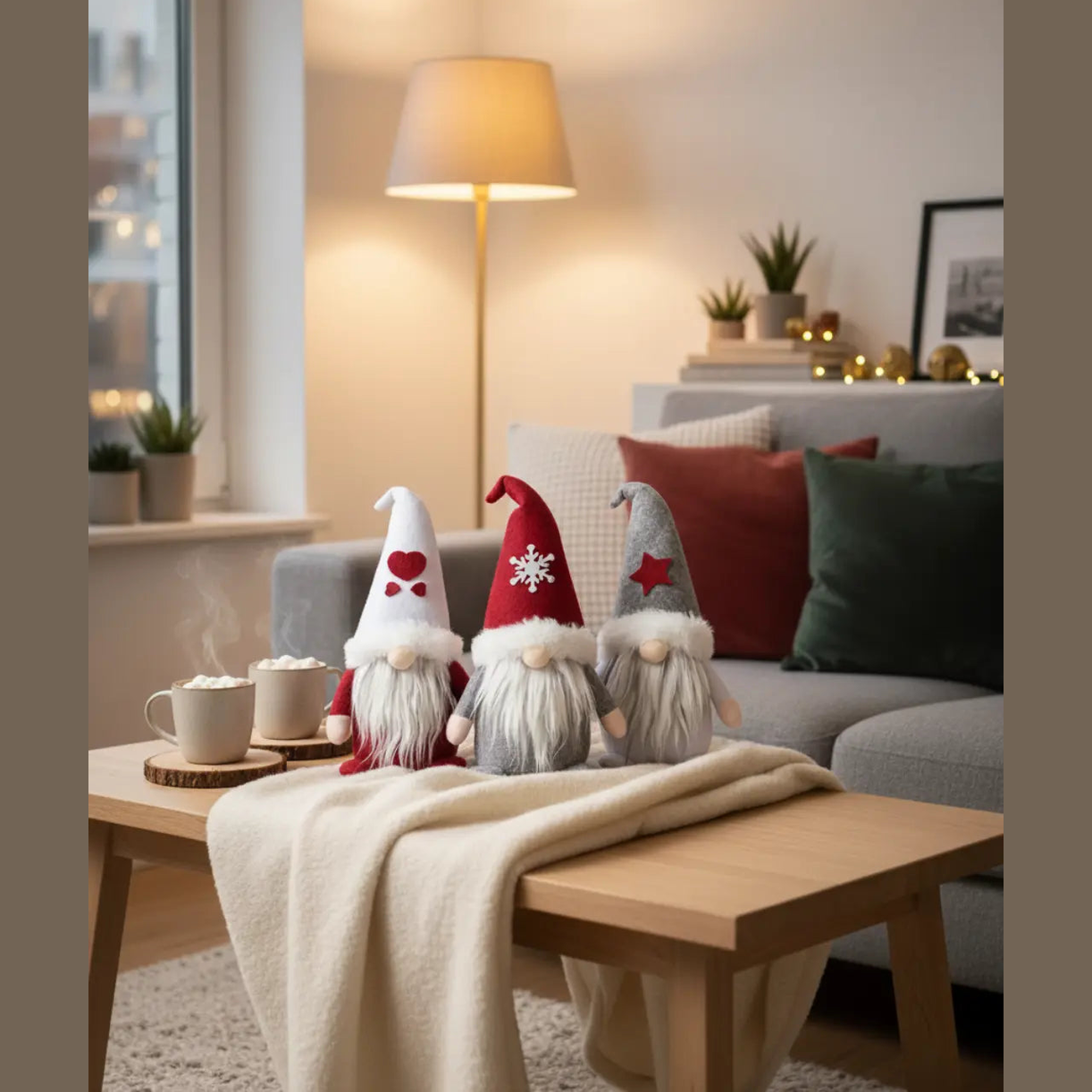 Feestelijk Gnome Ornament – Charmante Kerstdecoratie