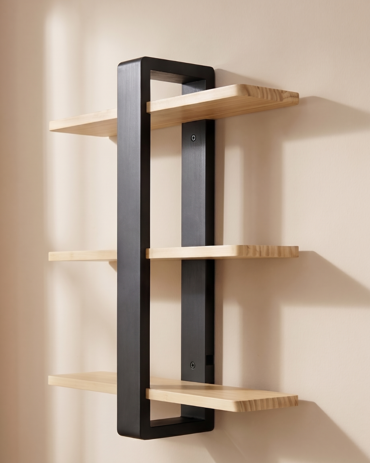 Wandplank Hout – Organisch Design | Bamboe Wandplank Minimalistisch | - Maison Roze