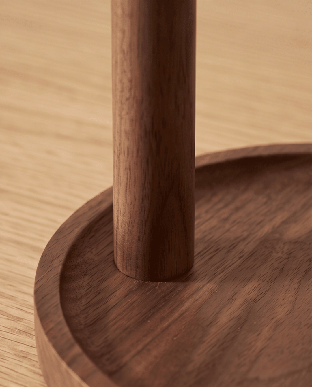 Sleutelhouder Hout Bamboe | Minimalistisch Plateau met Haken, 20 cm | - Maison Roze