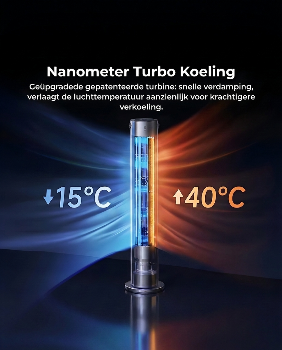 Draagbare Airco Ventilator met Afstandsbediening en Timer - Fluisterstil, 104cm | - Maison Roze