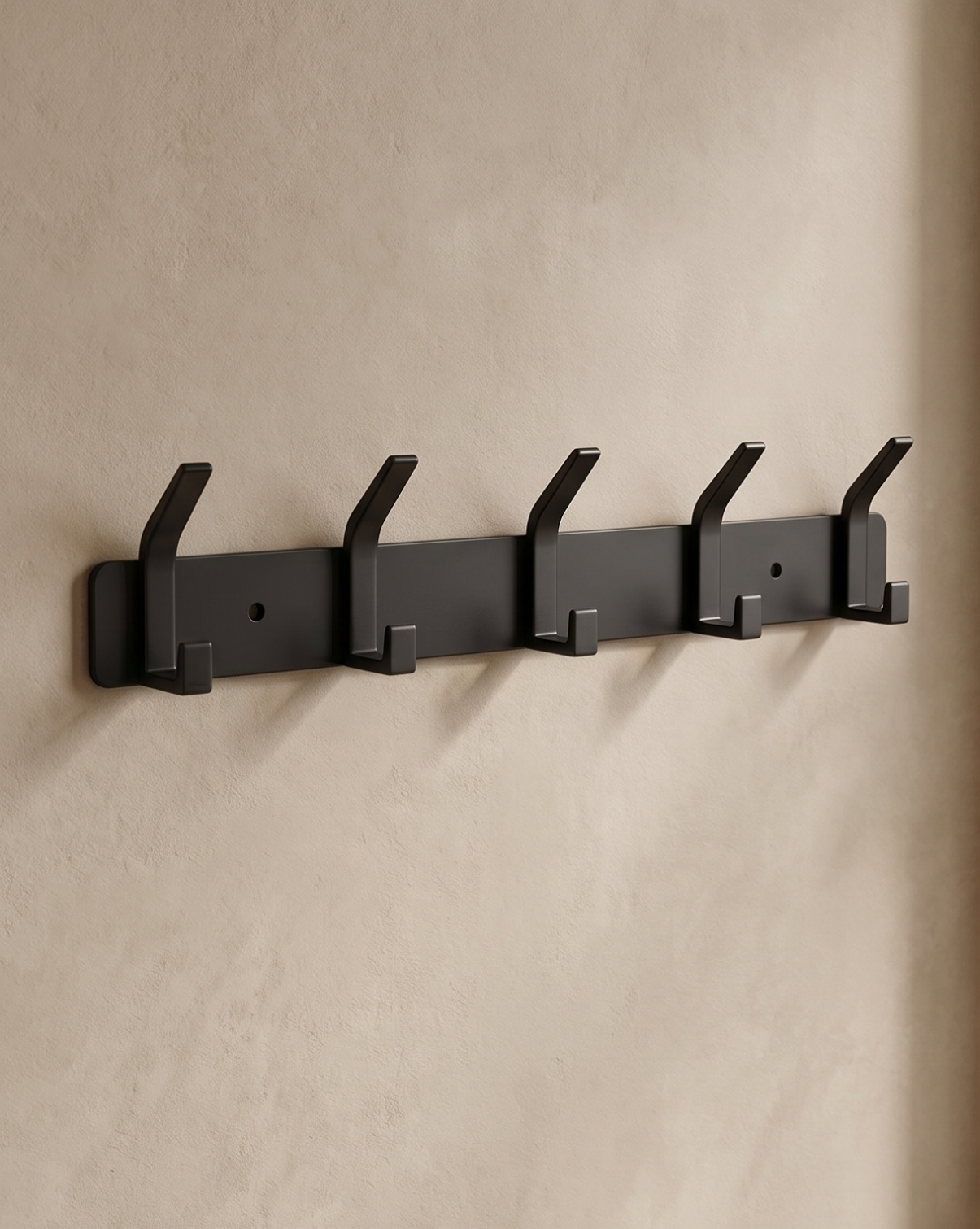 Wandhaken Aluminium – 3, 4, 5 of 6 Haken | Badkamer Handdoekhaken | 5 Haken - Maison Roze