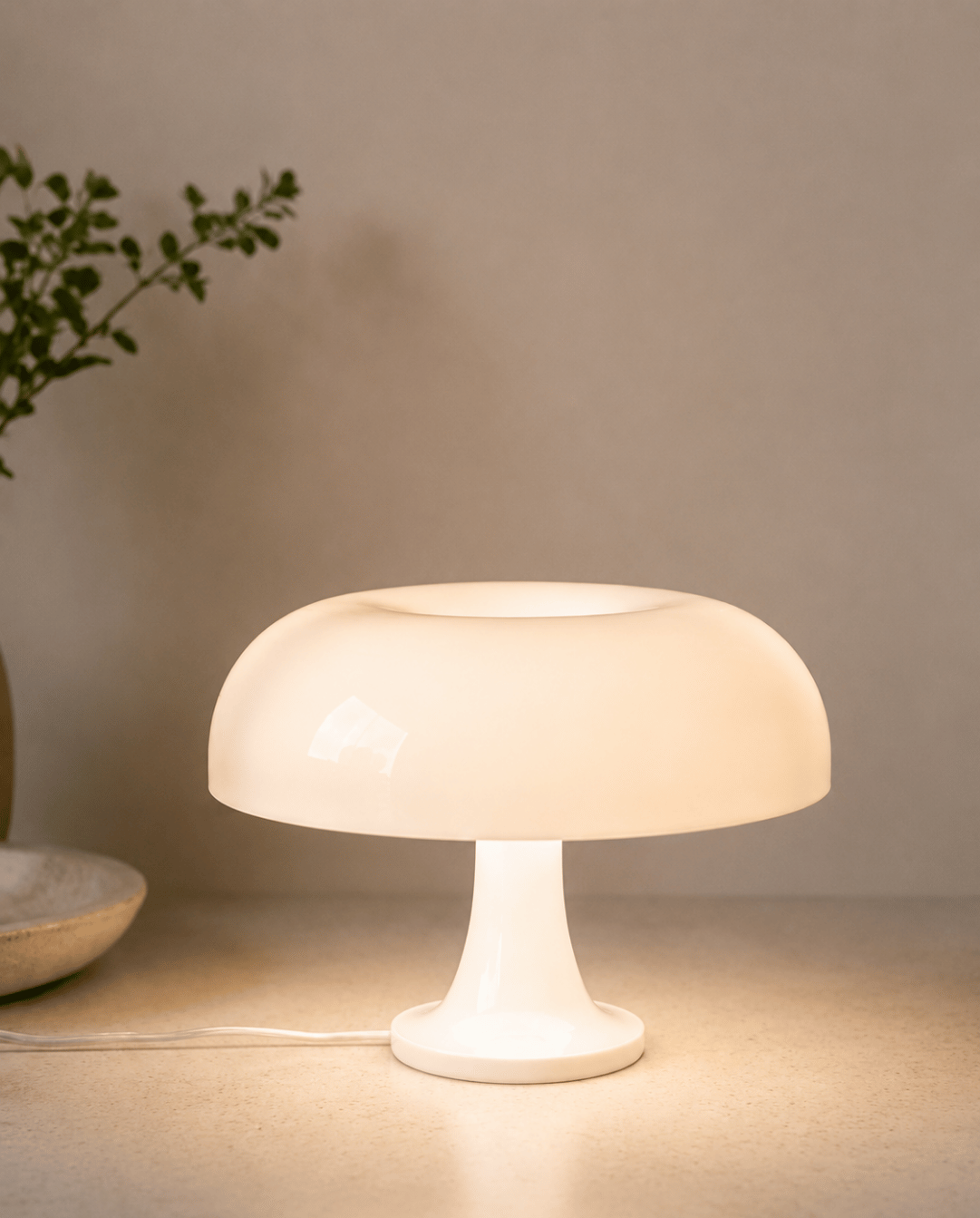 Paddenstoel-Tafellamp - Retro Ontwerp, 32 cm | - Maison Roze