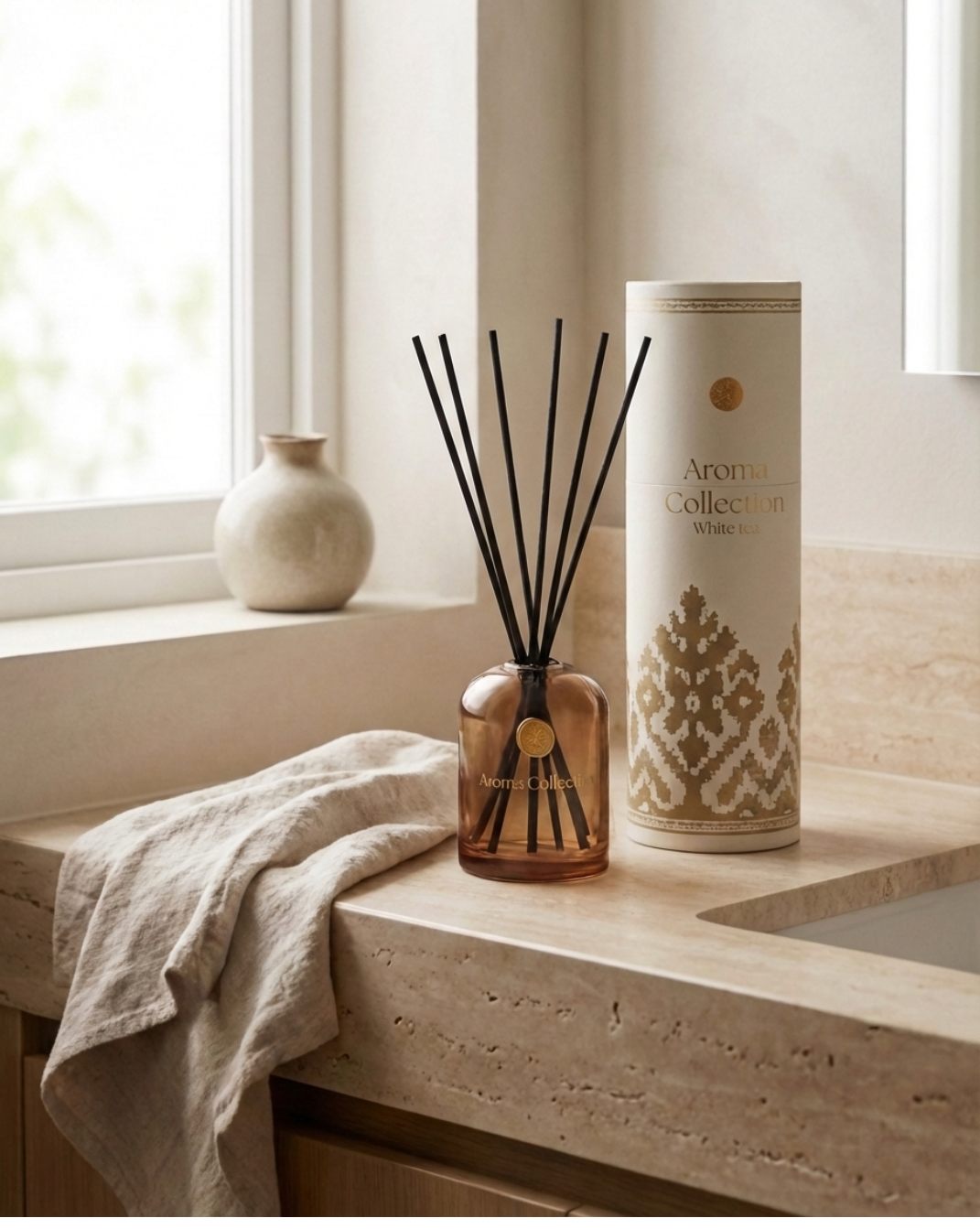 Mist Geurstokjes Navulling White Tea, 200 ml | - Maison Roze