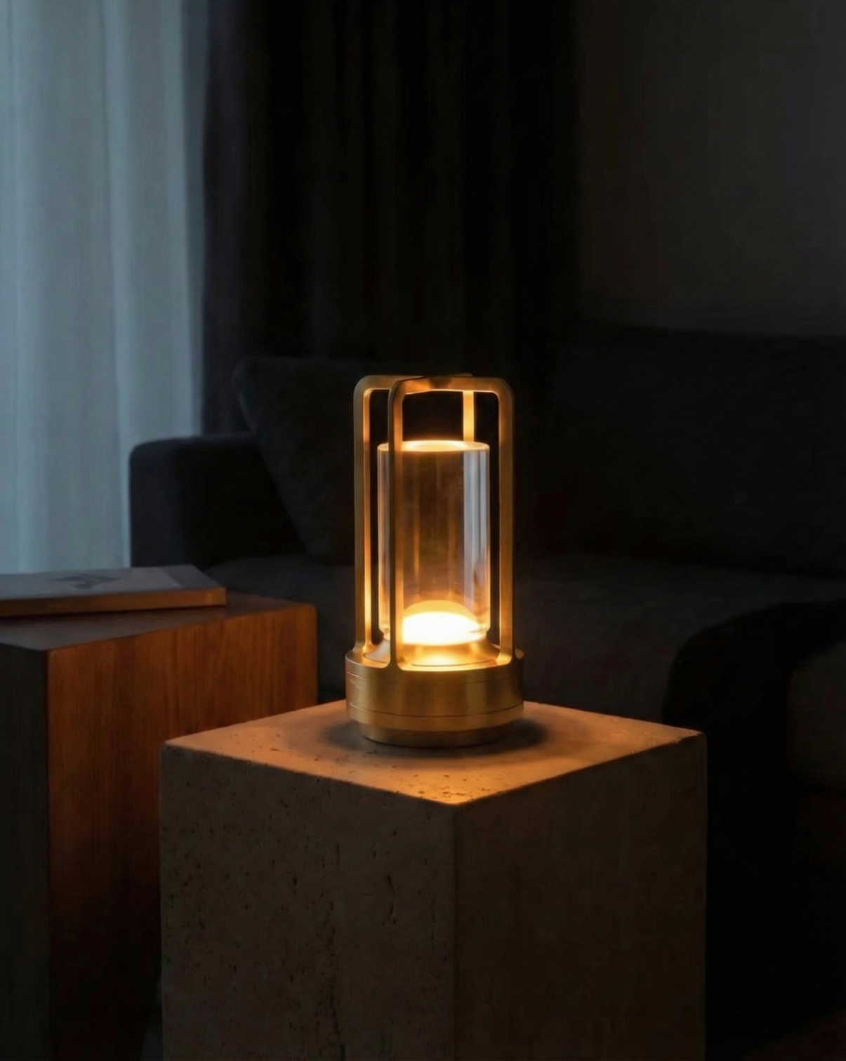 Minimalistische Kristallen LED-Tafellamp 17,5cm – USB-Oplaadbaar – Aluminium Voet | - Maison Roze