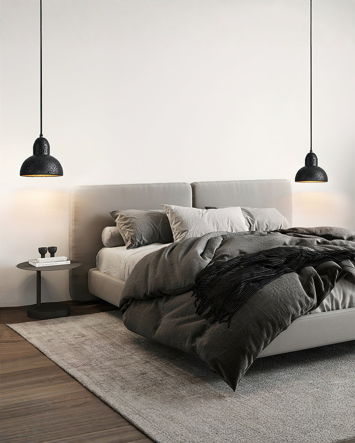 Terra Halo - Ronde travertin hanglamp | - Maison Roze