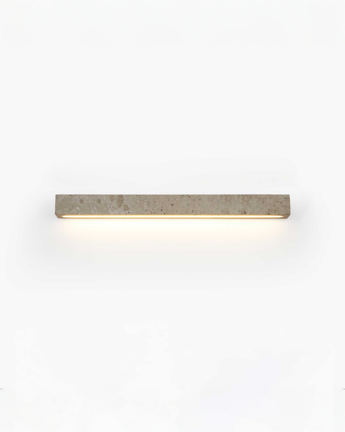 Stravik - Travertin wandlamp met led - 48 of 58 cm | - Maison Roze