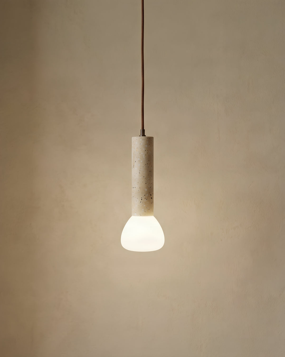 Matchstick - Travertin hanglamp met lichtstaven | - Maison Roze