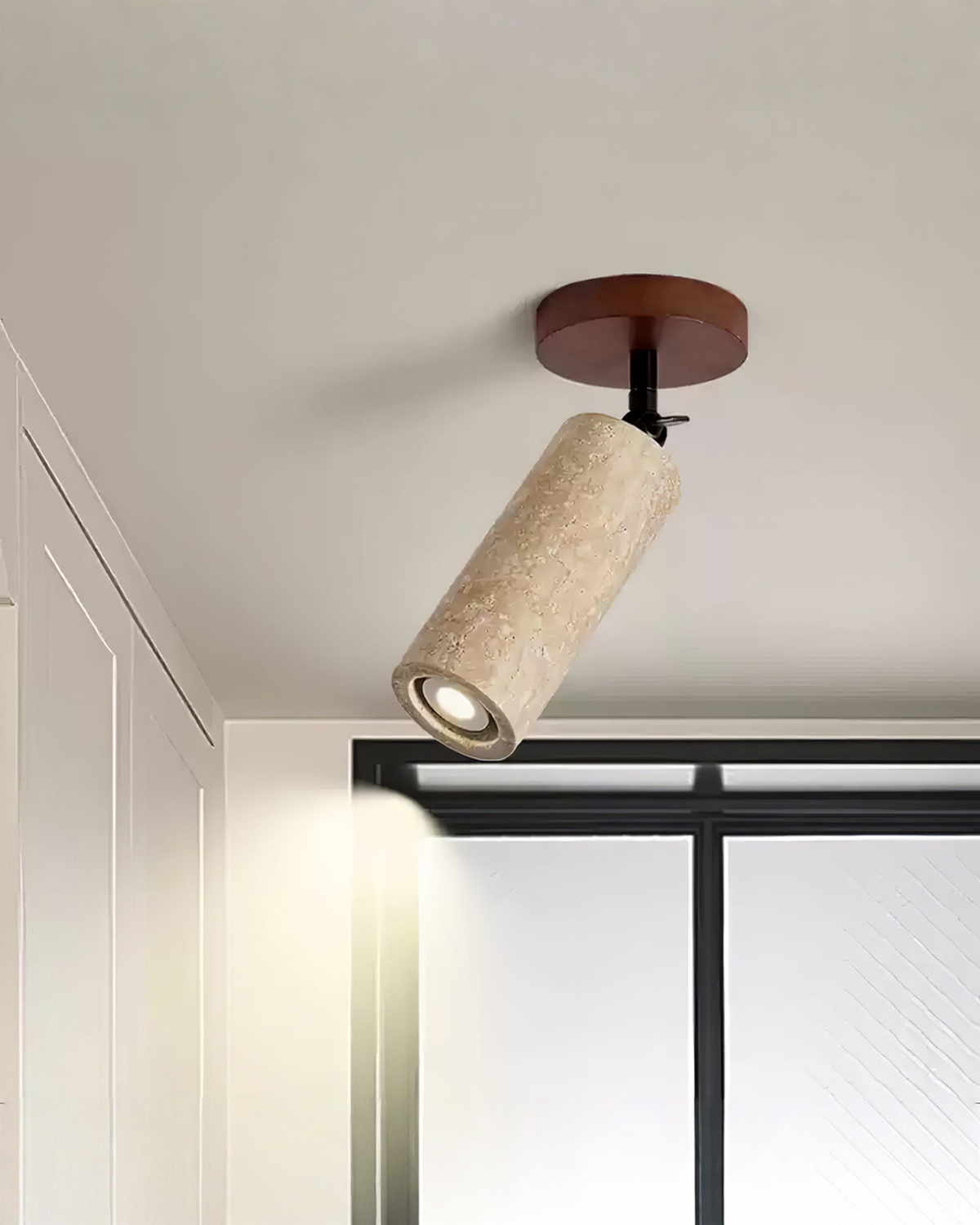 Versa Stone - Travertin wandlamp of spotje | - Maison Roze