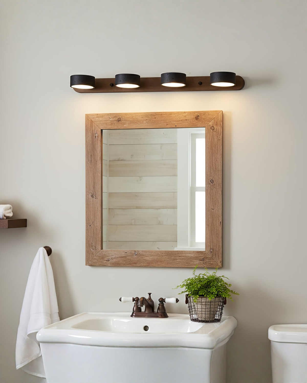 Zwarte travertin wandlamp met draaibare koppen - 2, 3 of 4 lampen | - Maison Roze