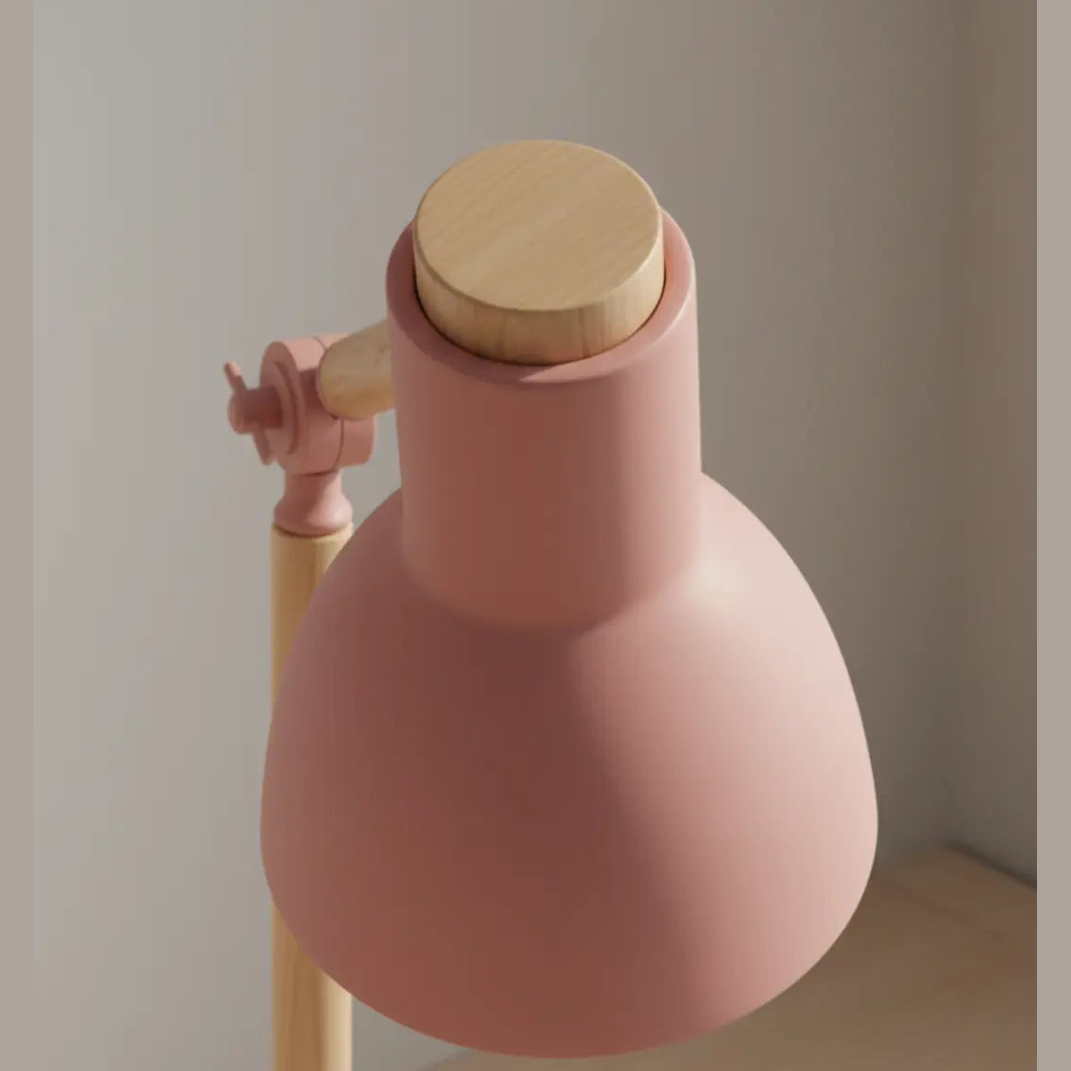 45cm Nordic Tafellamp – Scandinavisch Minimalistische Houten en Metalen Bureaulamp