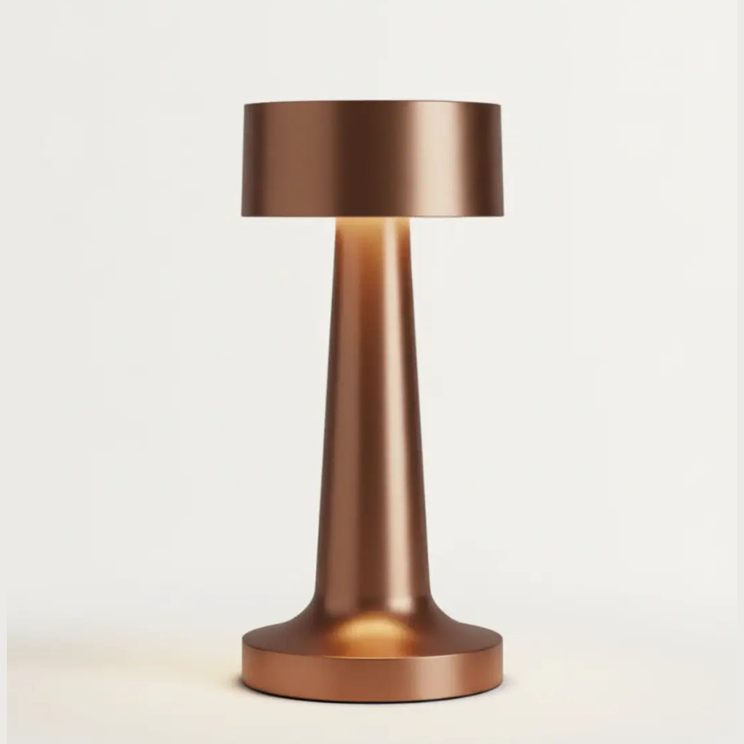 Moderne Draadloze Tafellamp – Oplaadbare LED – Metalen Afwerking