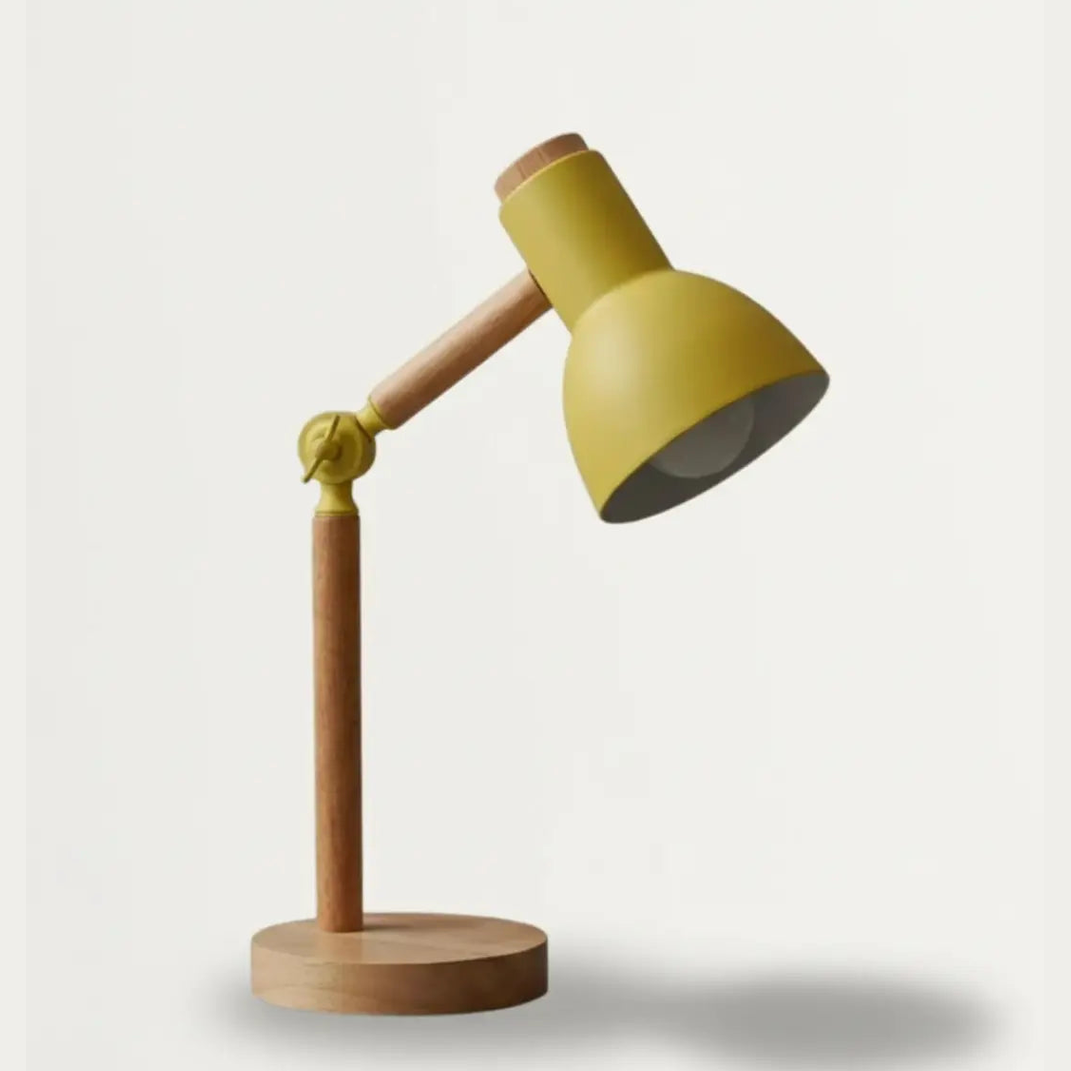 45cm Nordic Tafellamp – Scandinavisch Minimalistische Houten en Metalen Bureaulamp