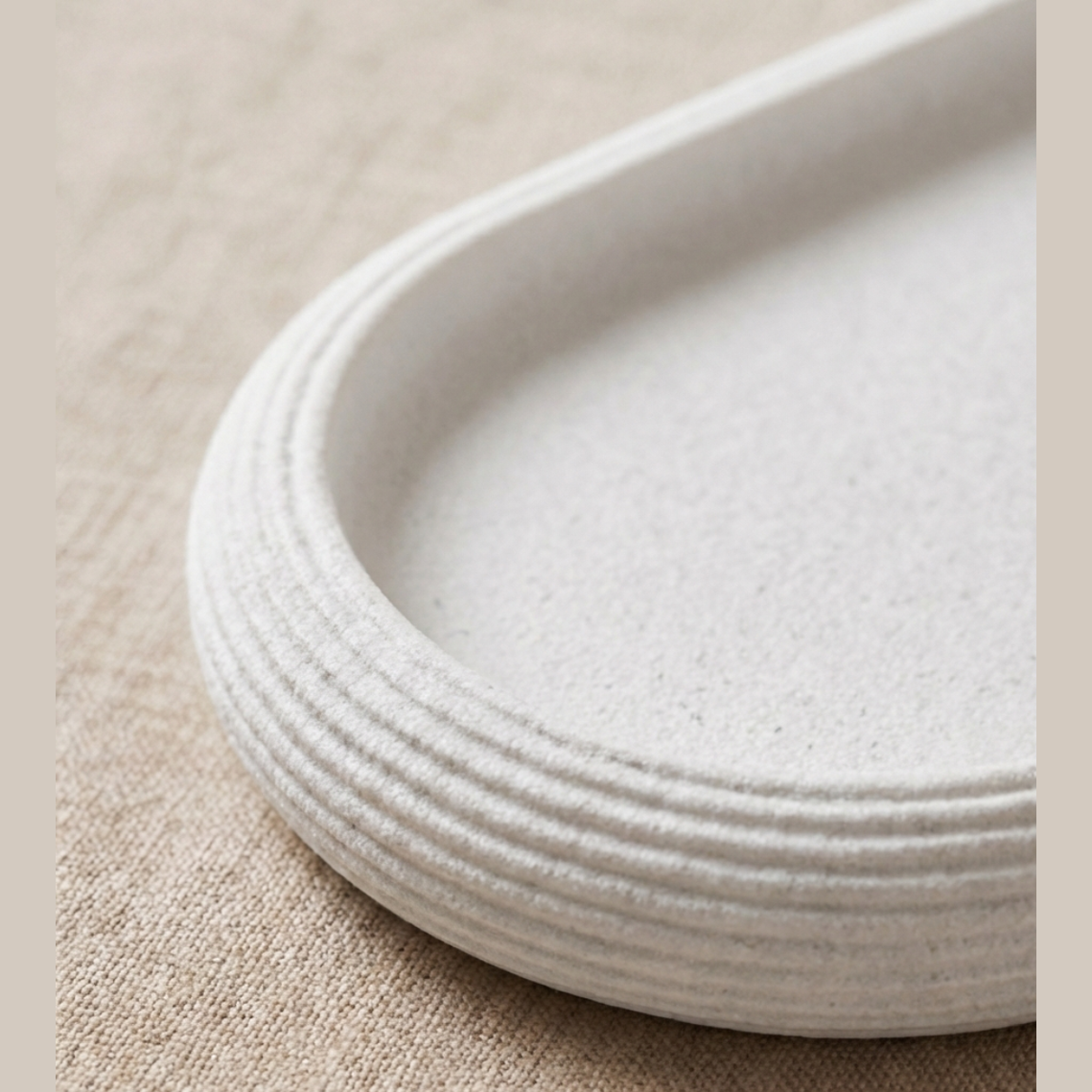 Maison Roze Ovale Badkamerschotel – Antislip Resin Organizer – Roestbestendig