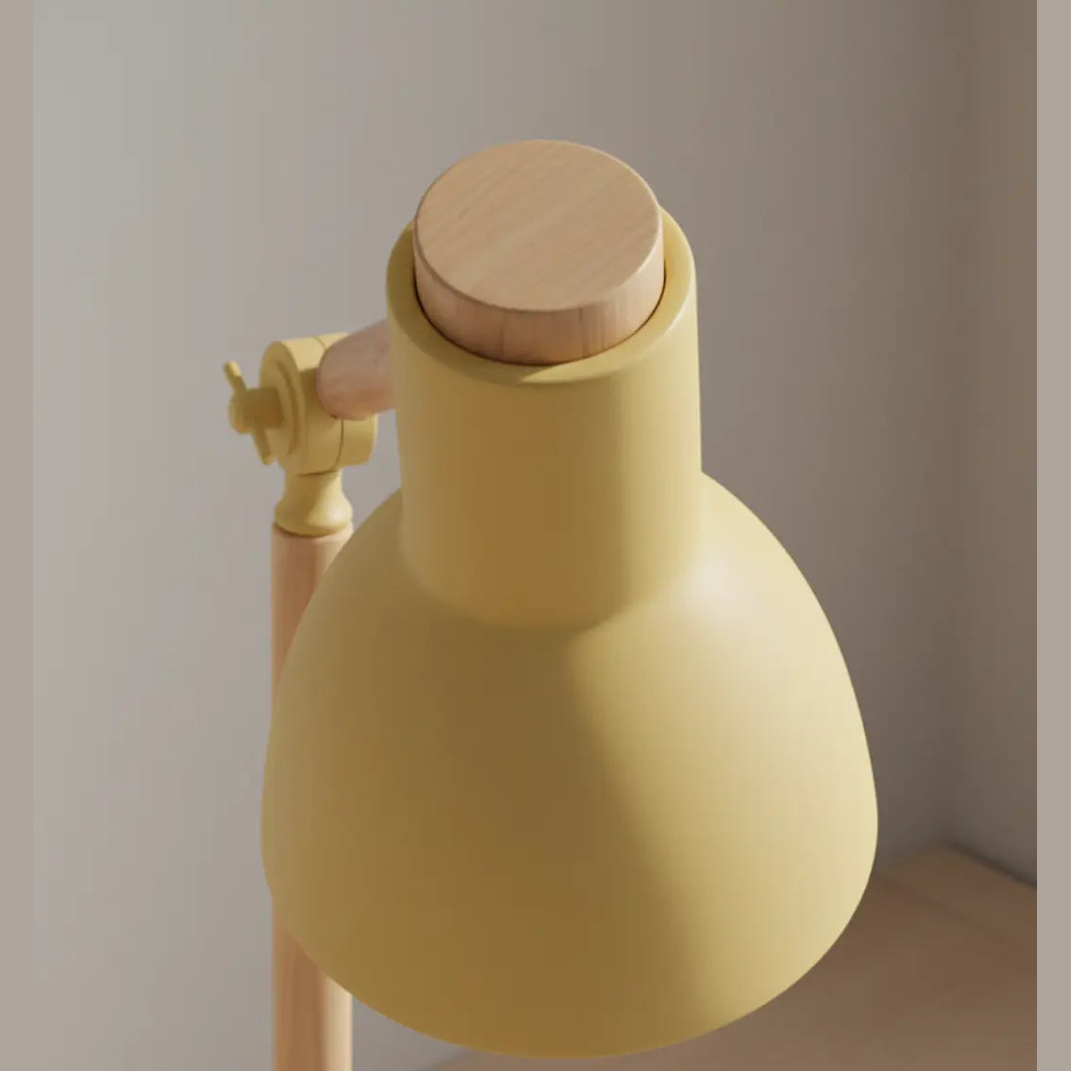 45cm Nordic Tafellamp – Scandinavisch Minimalistische Houten en Metalen Bureaulamp