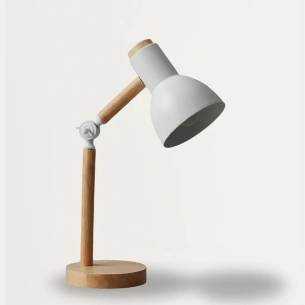 45cm Nordic Tafellamp – Scandinavisch Minimalistische Houten en Metalen Bureaulamp