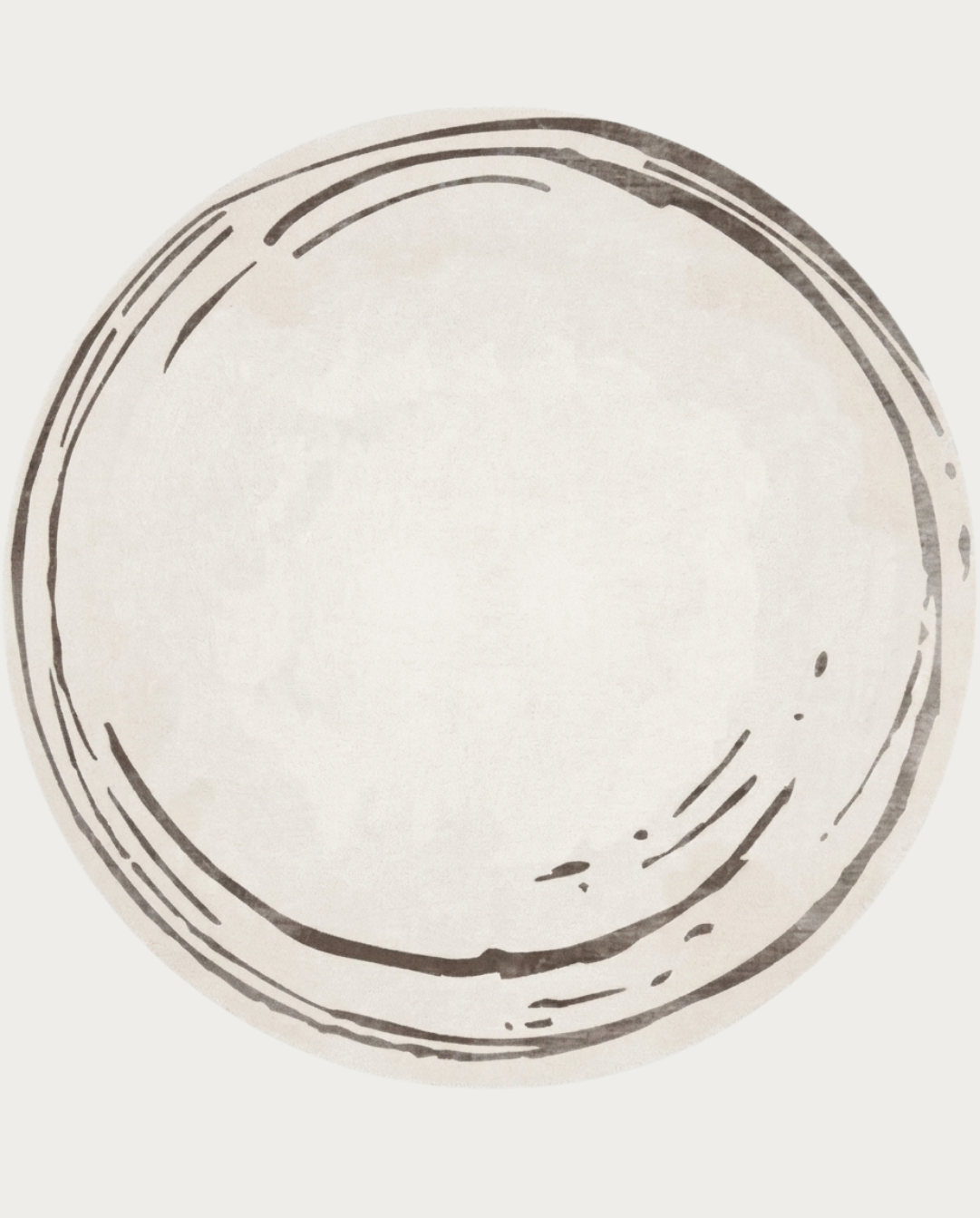 Vale Rond Vloerkleed In Zachte Polyester Met Grafisch Patroon, Ø 120-160 cm | E - Maison Roze