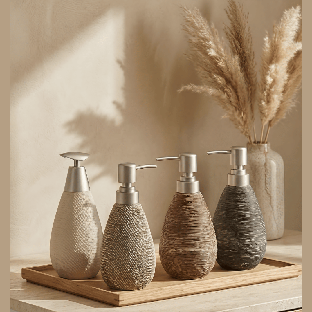 Keramische Zeepdispenser – Japanse Vintage Stijl – 400ml Handzeepfles