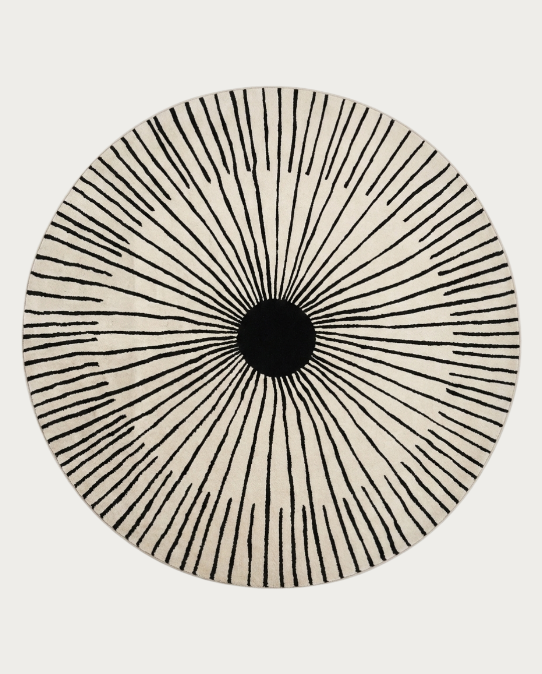 Vale Rond Vloerkleed In Zachte Polyester Met Grafisch Patroon, Ø 120-160 cm | I - Maison Roze