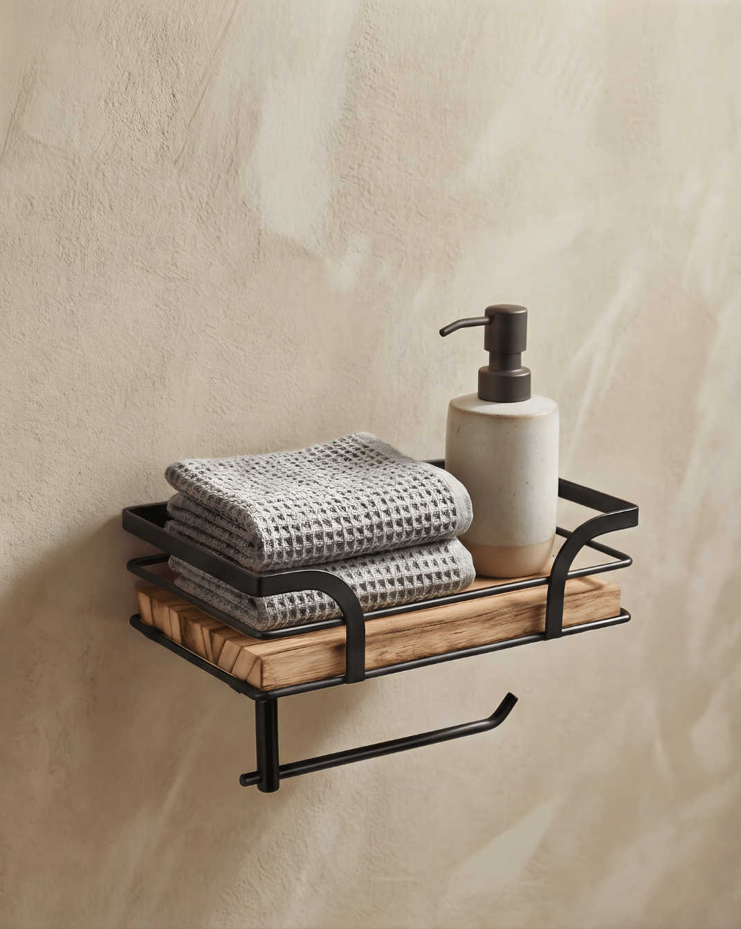 Wand Toiletrolhouder – Toiletpapierhouder met Opbergruimte | - Maison Roze