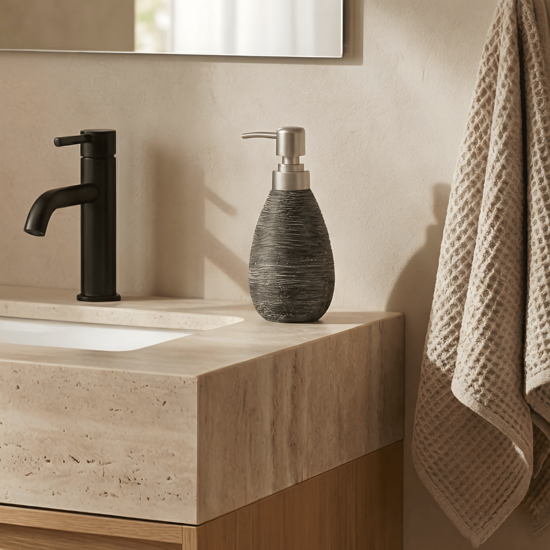 Keramische Zeepdispenser – Japanse Vintage Stijl – 400ml Handzeepfles