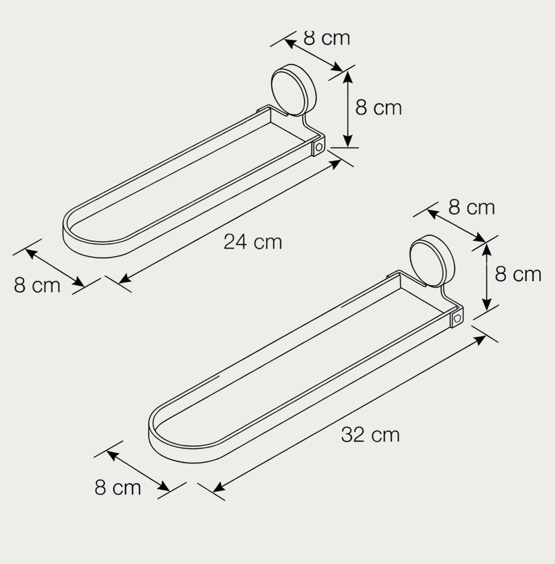 RVS Handdoekrek – Wandbevestiging, Opvouwbaar Ontwerp