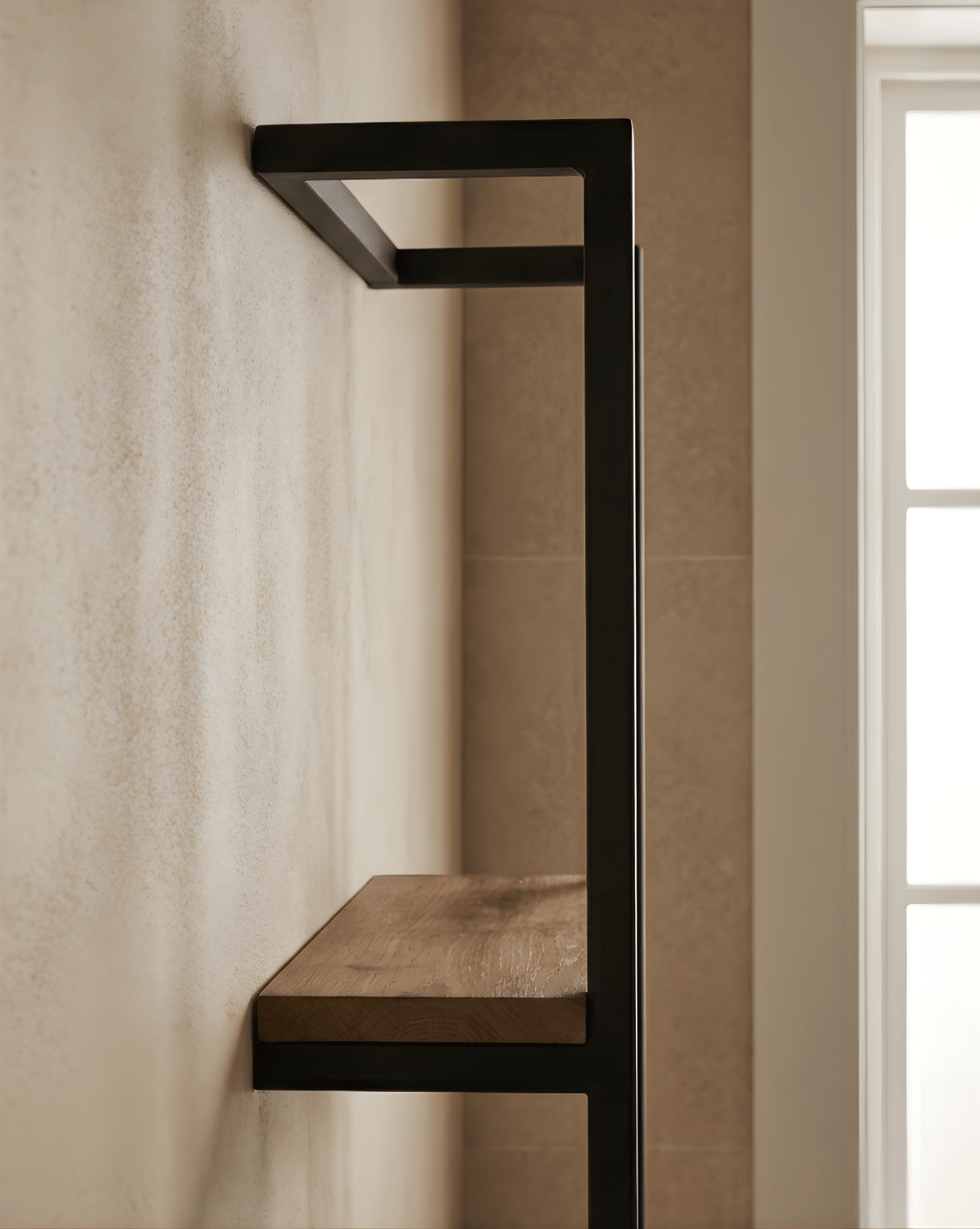Havn Handdoekrek 2-Laags Van Naturel Hout Met Zwart Stalen Frame, 77 cm (kopie) | - Maison Roze