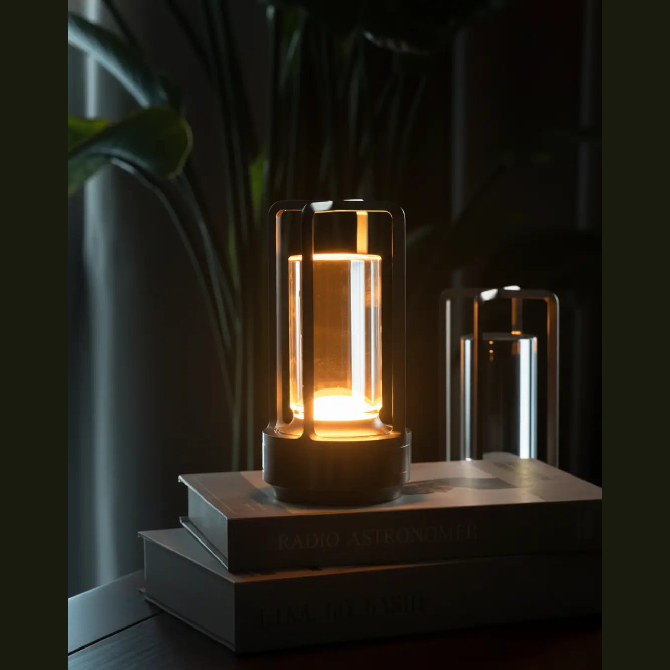 Minimalistische Kristallen LED-Tafellamp 17,5cm – USB-Oplaadbaar – Aluminium Voet