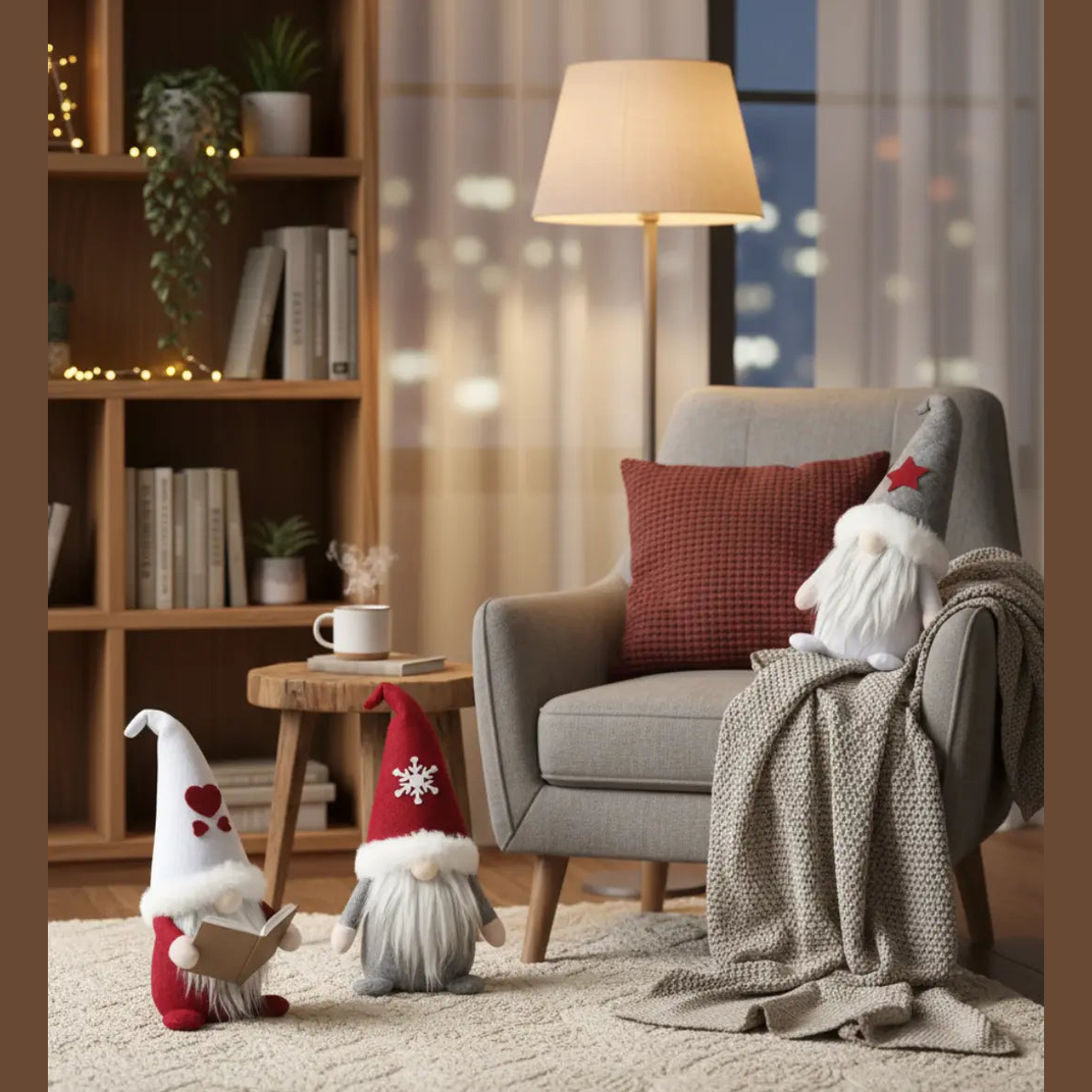 Feestelijk Gnome Ornament – Charmante Kerstdecoratie