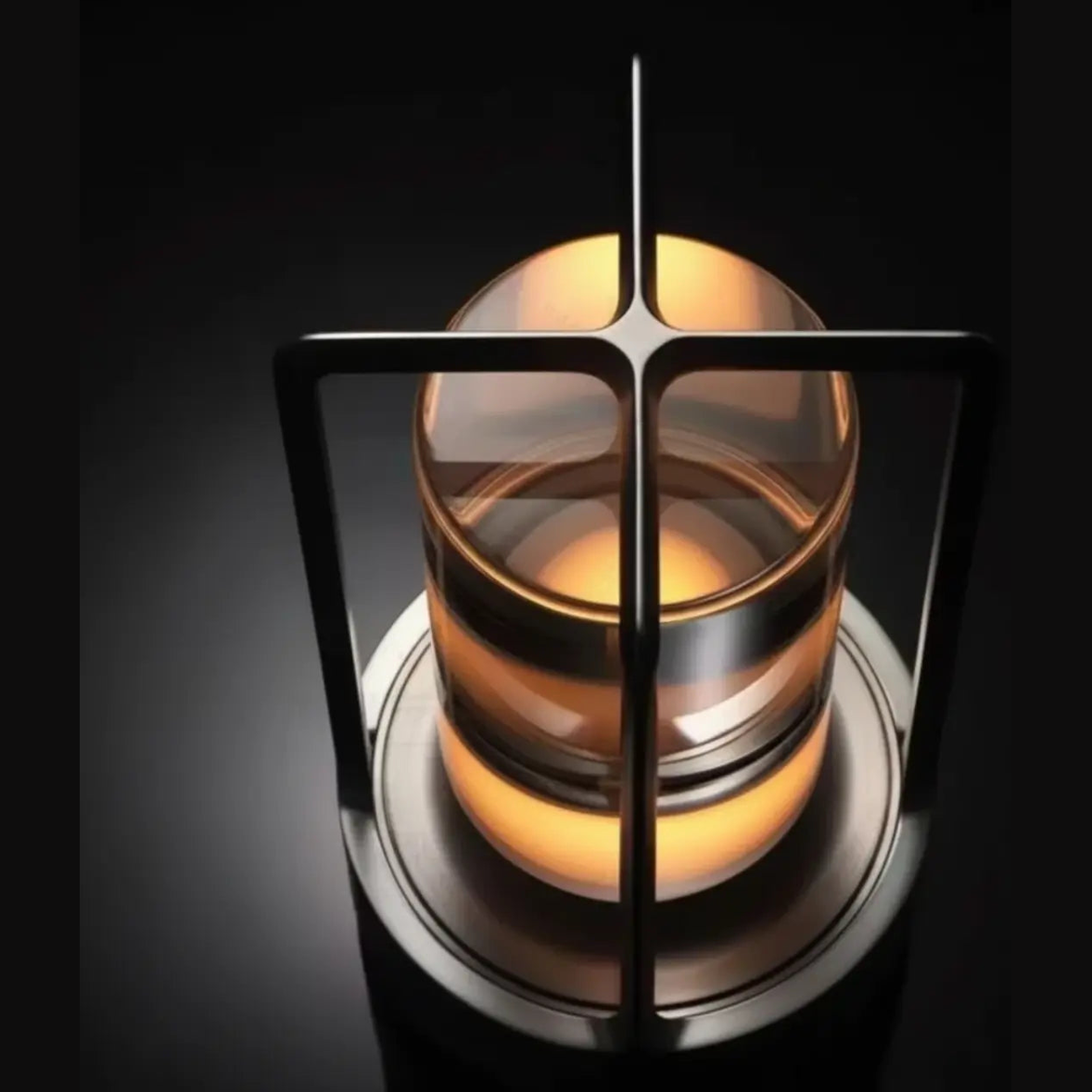 Minimalistische Kristallen LED-Tafellamp 17,5cm – USB-Oplaadbaar – Aluminium Voet