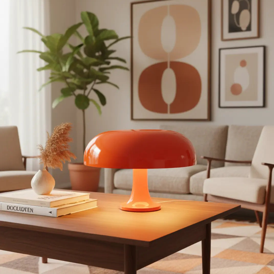 32cm Moderne Paddenstoel-Tafellamp – Retro Ontwerp – Geïntegreerde LED