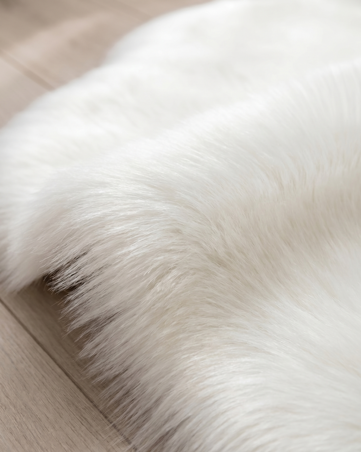 Mist Wolkvormig Fluffy Vloerkleed In Grijs Pluche Polyester | - Maison Roze