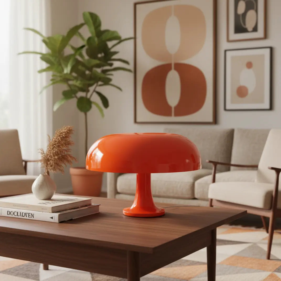 32cm Moderne Paddenstoel-Tafellamp – Retro Ontwerp – Geïntegreerde LED