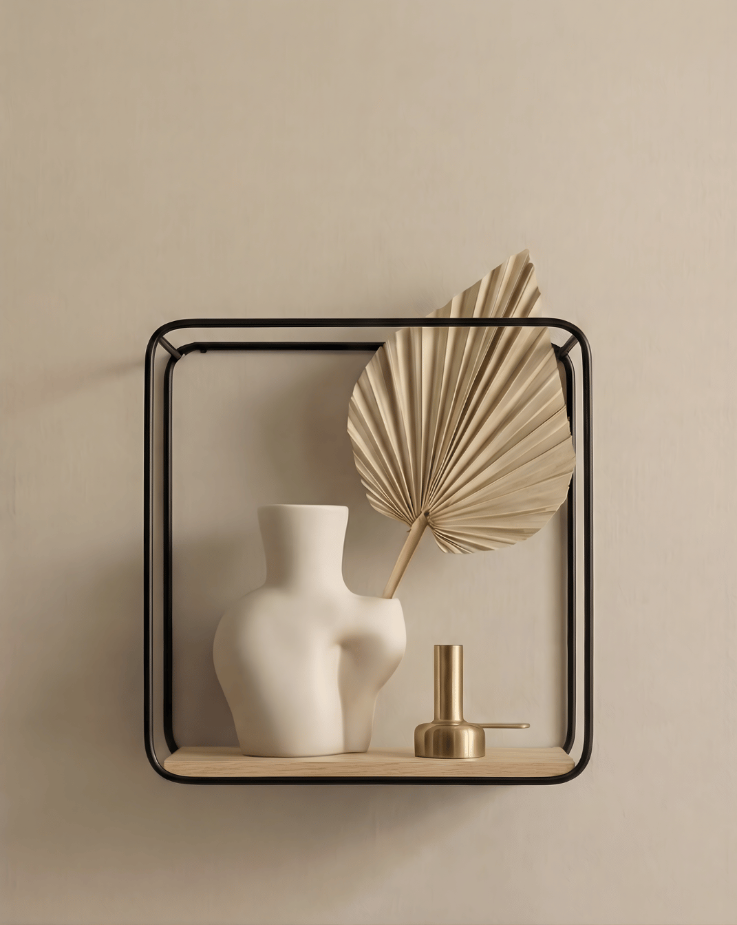 Wandplanken 3-Delig – Wandrek van Metaal & Houtfineer | - Maison Roze