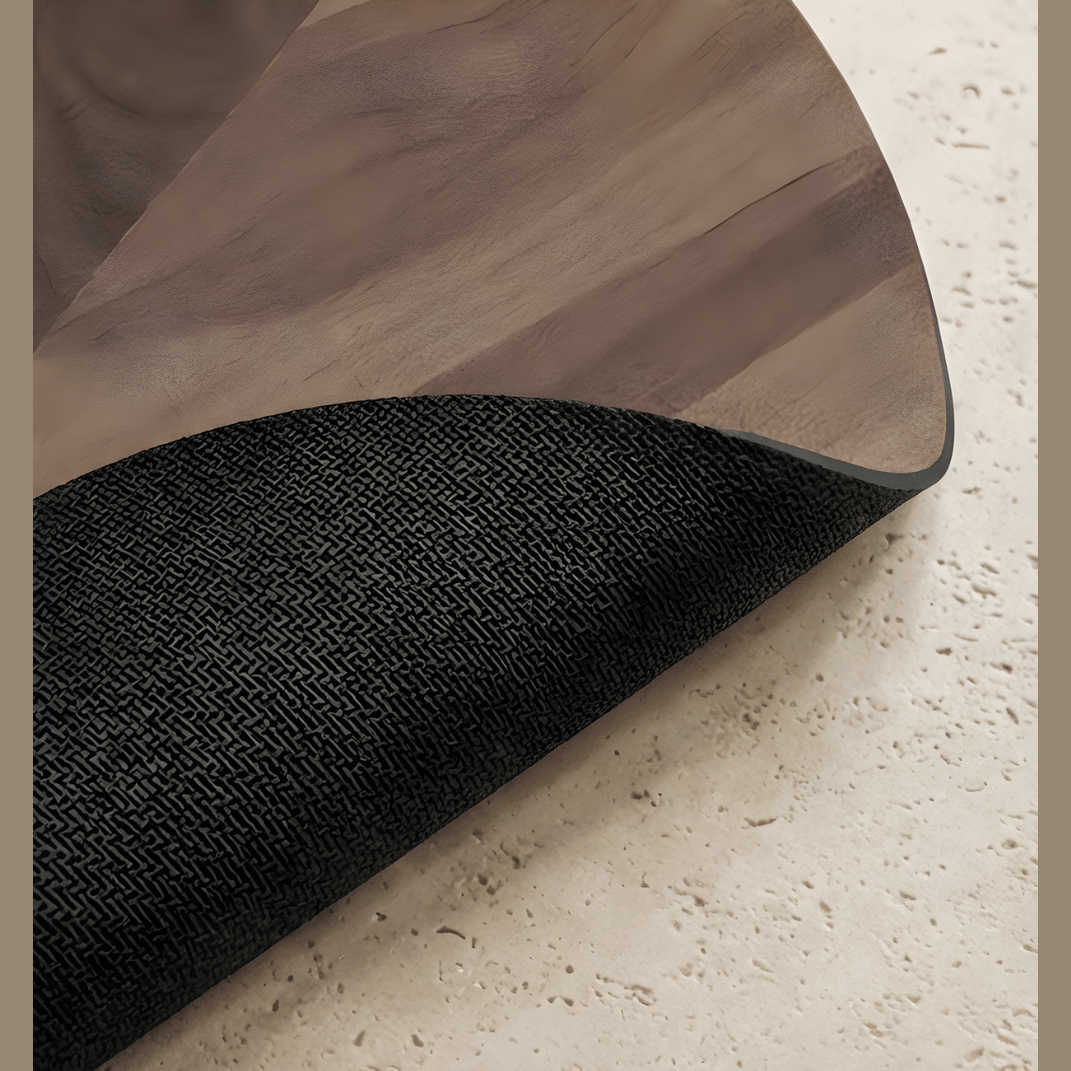 Bladvormige Badmat – Absorberend Antislip Douchekleed – Bruine Polyestervezel Maison Roze