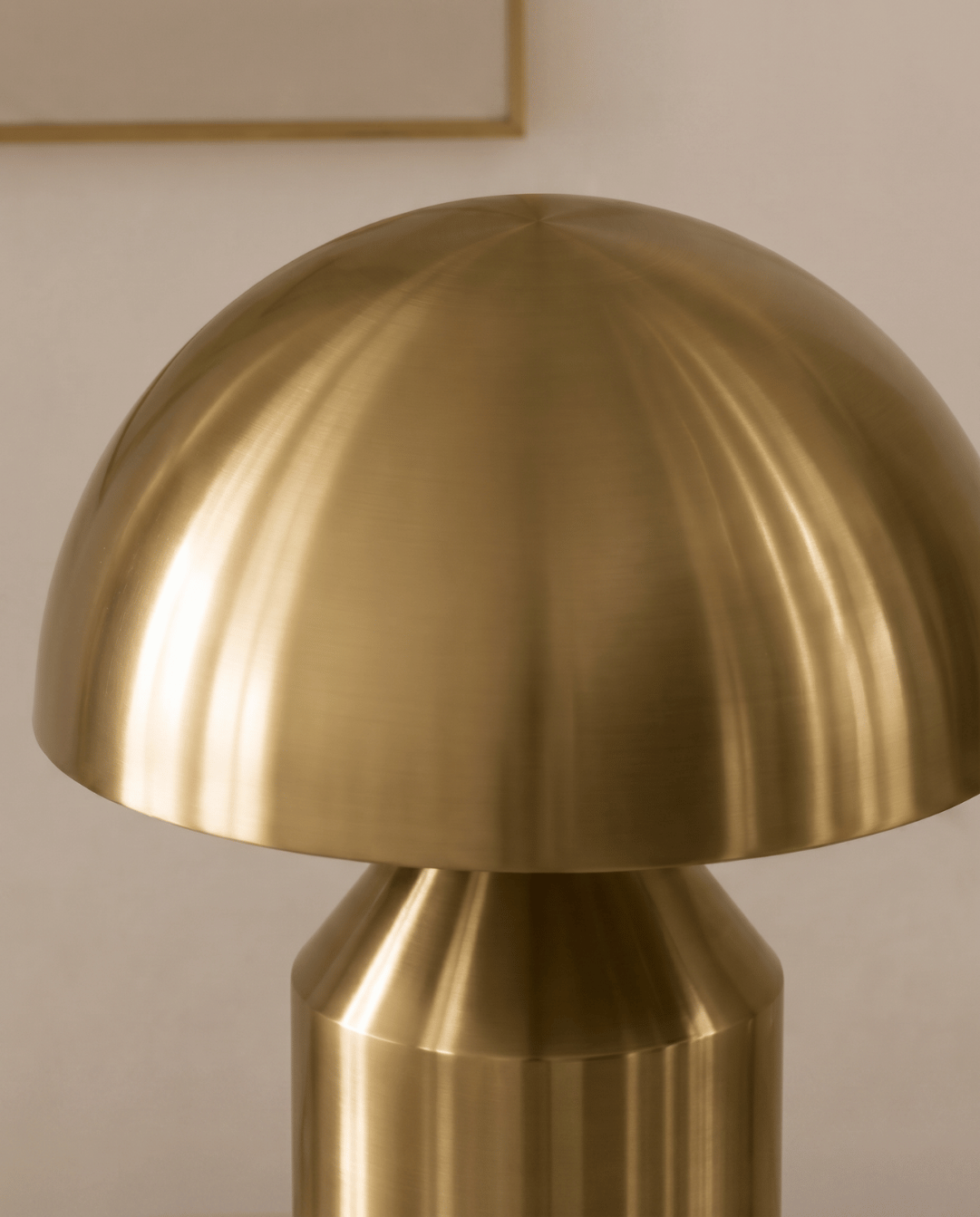 Lune paddenstoelvormige aluminium tafellamp | paddenstoel lamp Goud | - Maison Roze