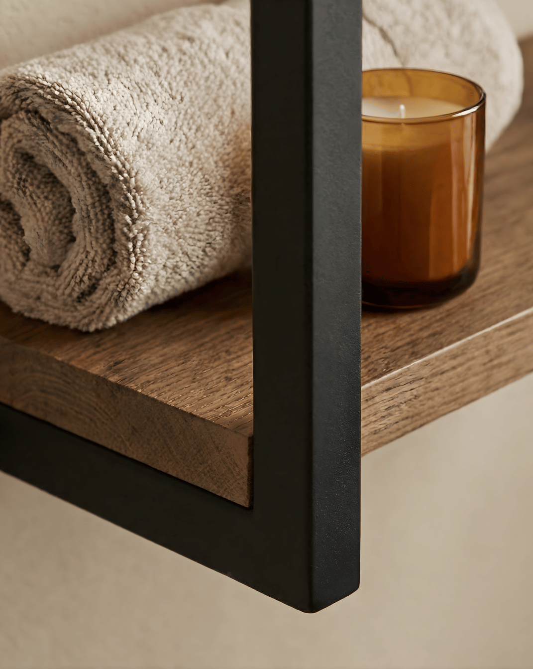 Havn Handdoekrek 2-Laags Van Naturel Hout Met Zwart Stalen Frame, 77 cm (kopie) | - Maison Roze