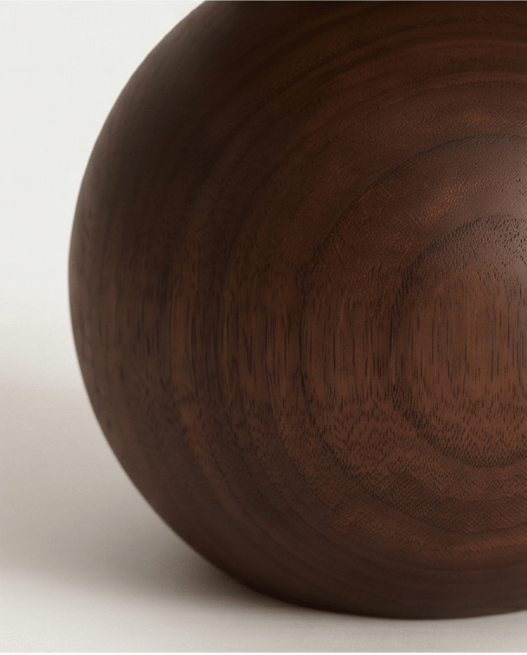 Tafellamp van keramiek met hout design en stoffen kap - rond, 28,5cm | - Maison Roze