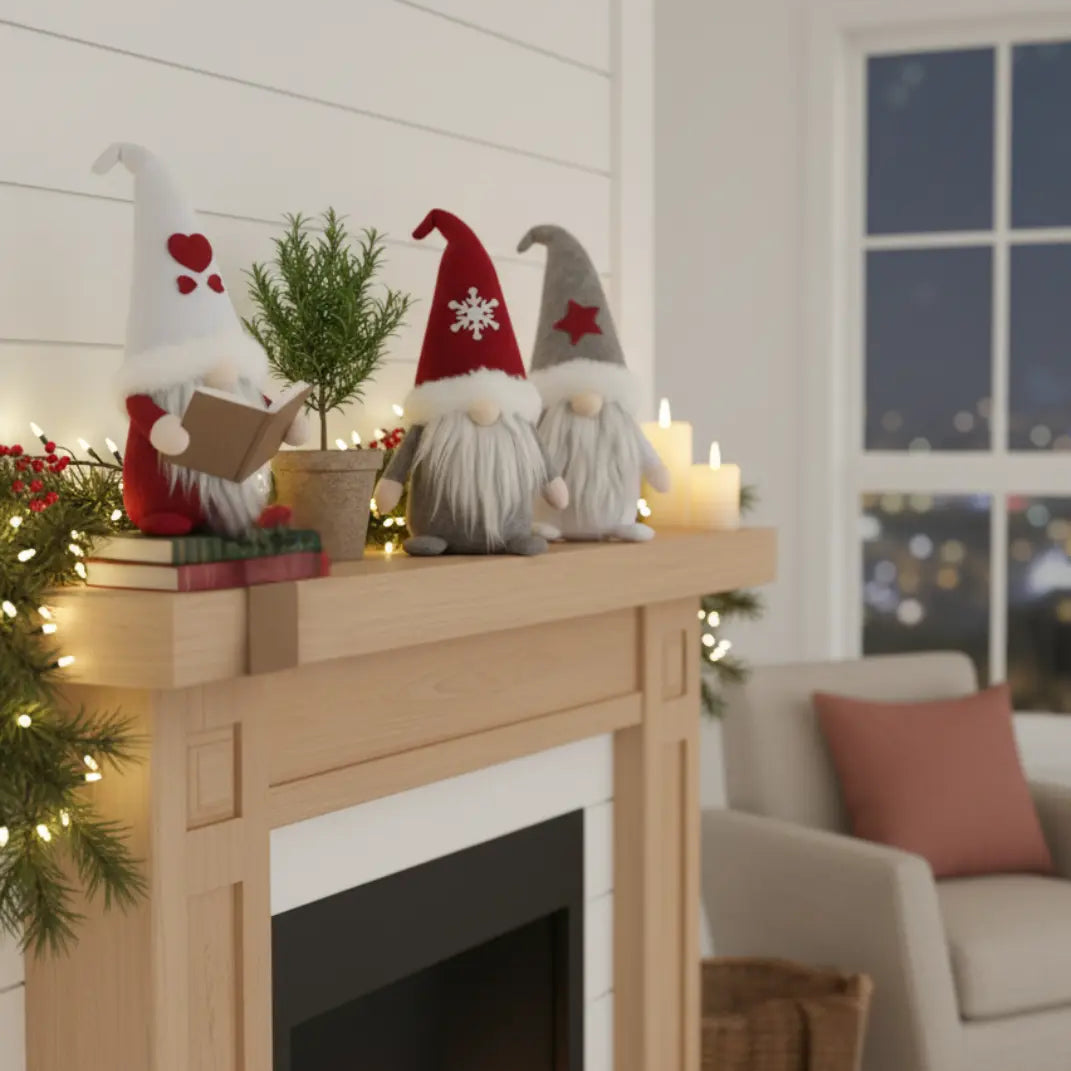 Feestelijk Gnome Ornament – Charmante Kerstdecoratie