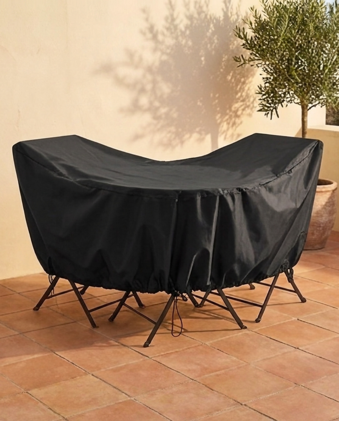 Waterdichte Tuinmeubelhoes – UV-bestendig Oxford Polyester Beschermhoes voor Buiten | - Maison Roze