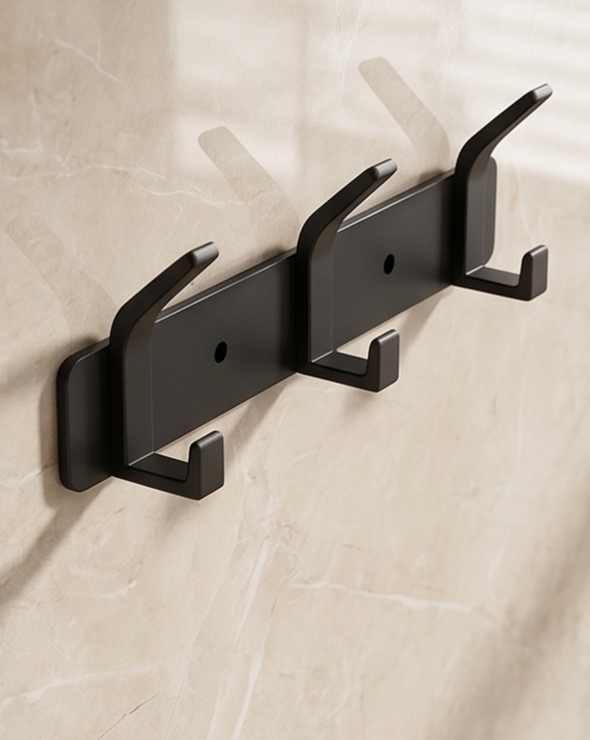 Wandhaken Aluminium – 3, 4, 5 of 6 Haken | Badkamer Handdoekhaken | 3 Haken - Maison Roze