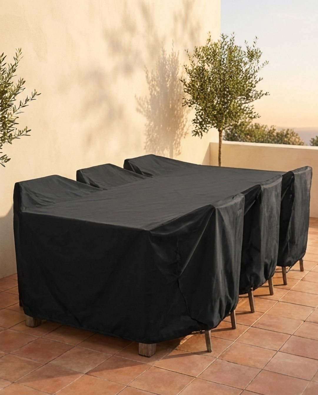Waterdichte Tuinmeubelhoes – UV-bestendig Oxford Polyester Beschermhoes voor Buiten | - Maison Roze