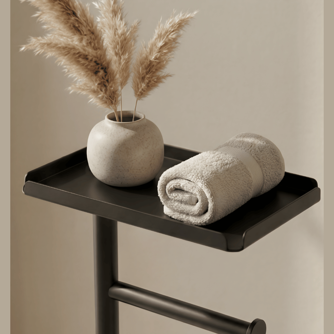 Toiletrolhouder Vrijstaand met Opbergruimte – Minimalistische Toiletpapierhouder Maison Roze